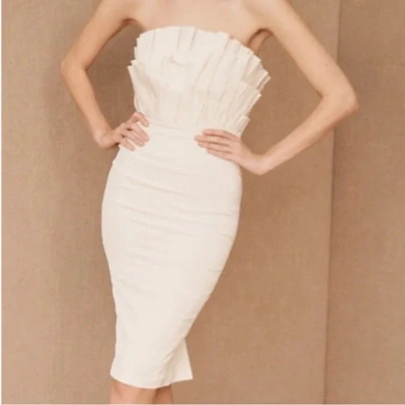 BHLDN Anthropologie Madison Dress Ivory Size 14 NWOT‎ - Picture 2 of 10